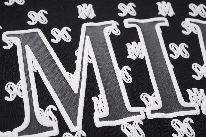 Футболка Amiri Patterned Style "Black" фото № 6