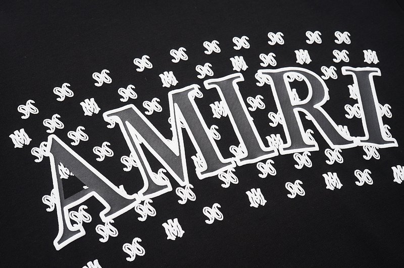 Футболка Amiri Patterned Style "Black" фото № 7