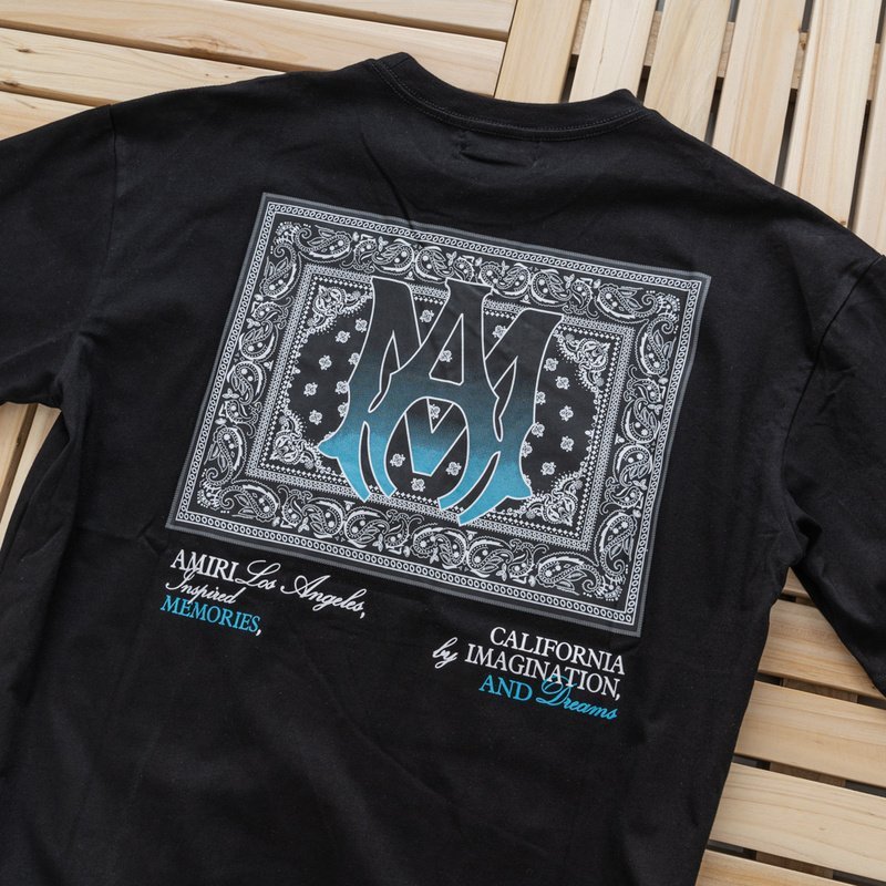Футболка Amiri Memories - Text "Black" фото № 3