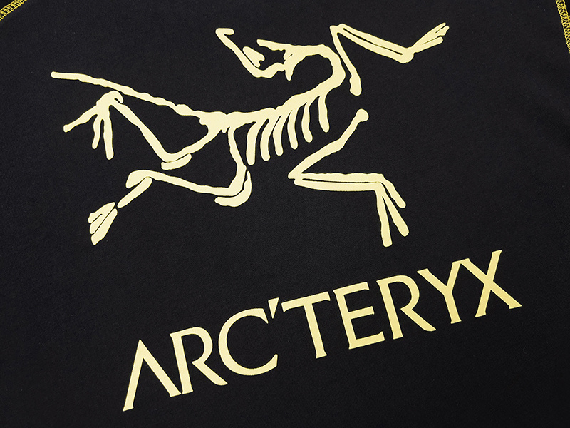 Футболка Arcteryx With Stripes On The Sleeves "Black" фото № 5