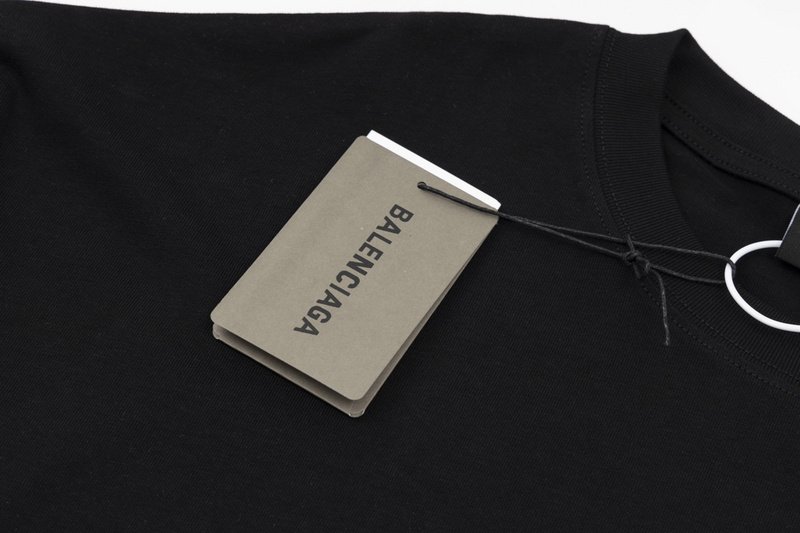 Футболка Balenciaga Flame Logo "Black" фото № 8