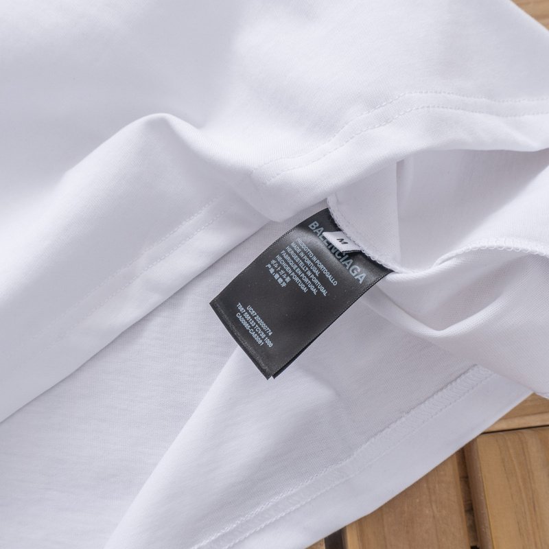 Футболка Balenciaga Front Inscription Biancregs "White" фото № 6