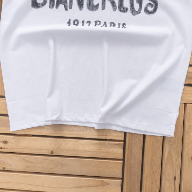 Футболка Balenciaga Front Inscription Biancregs "White" фото № 8