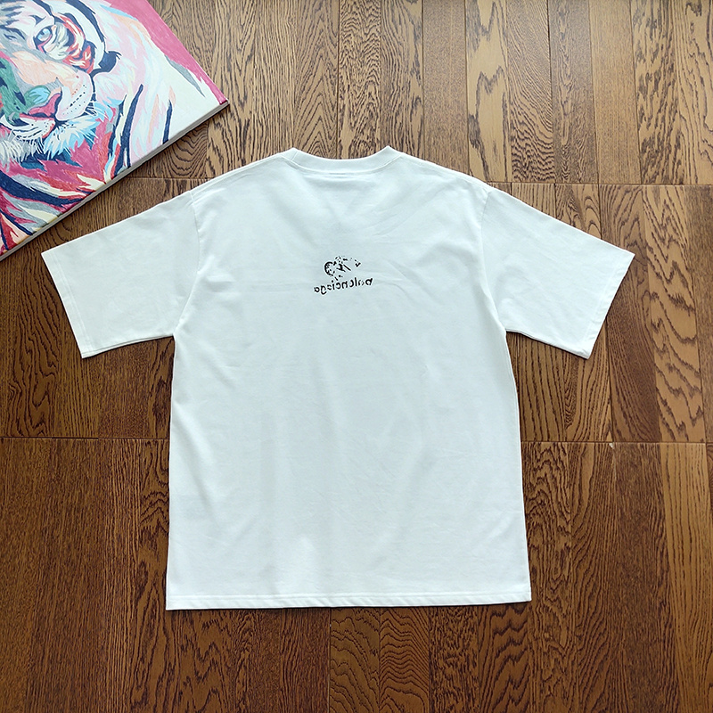 Футболка Balenciaga Interesting Emblem "White" фото № 2