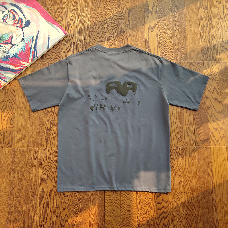 Футболка Balenciaga Voluminous Logo "Blue" фото № 2