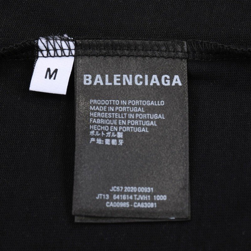 Футболка Balenciaga With Different Logos - Print "Black" фото № 2
