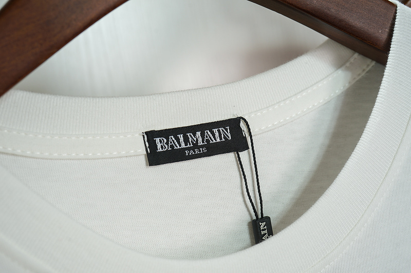 Футболка Balmain Branded "White" фото № 3