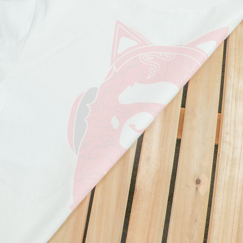 Футболка Bape Ape With Cat Ears Print "White" фото № 4