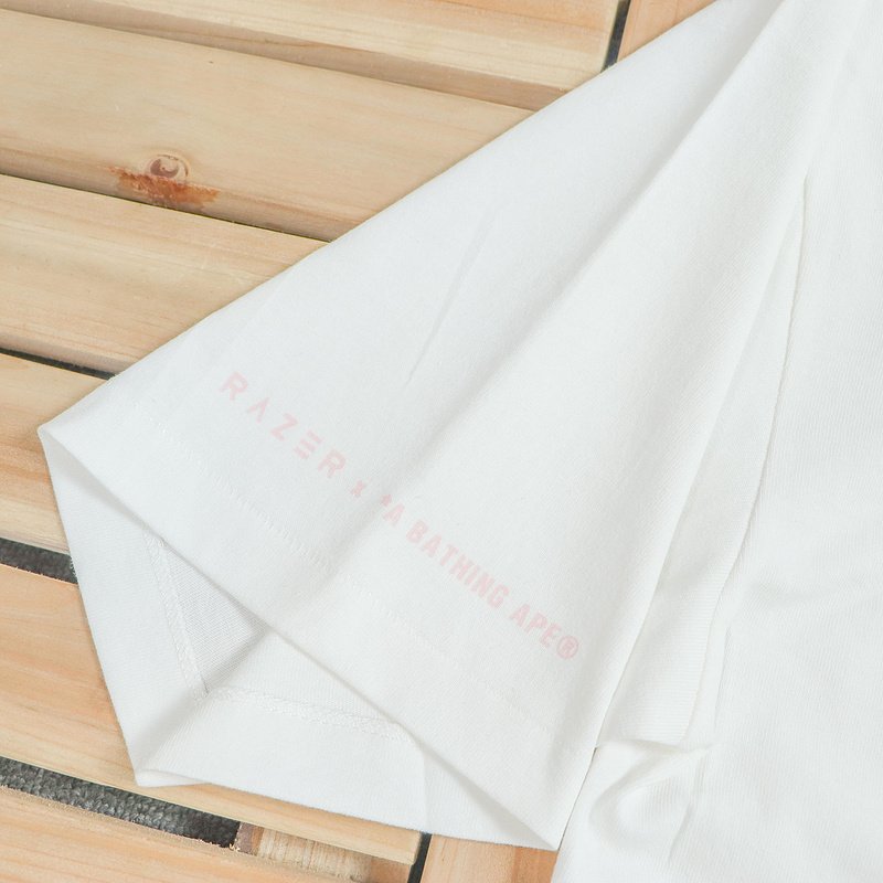 Футболка Bape Ape With Cat Ears Print "White" фото № 7