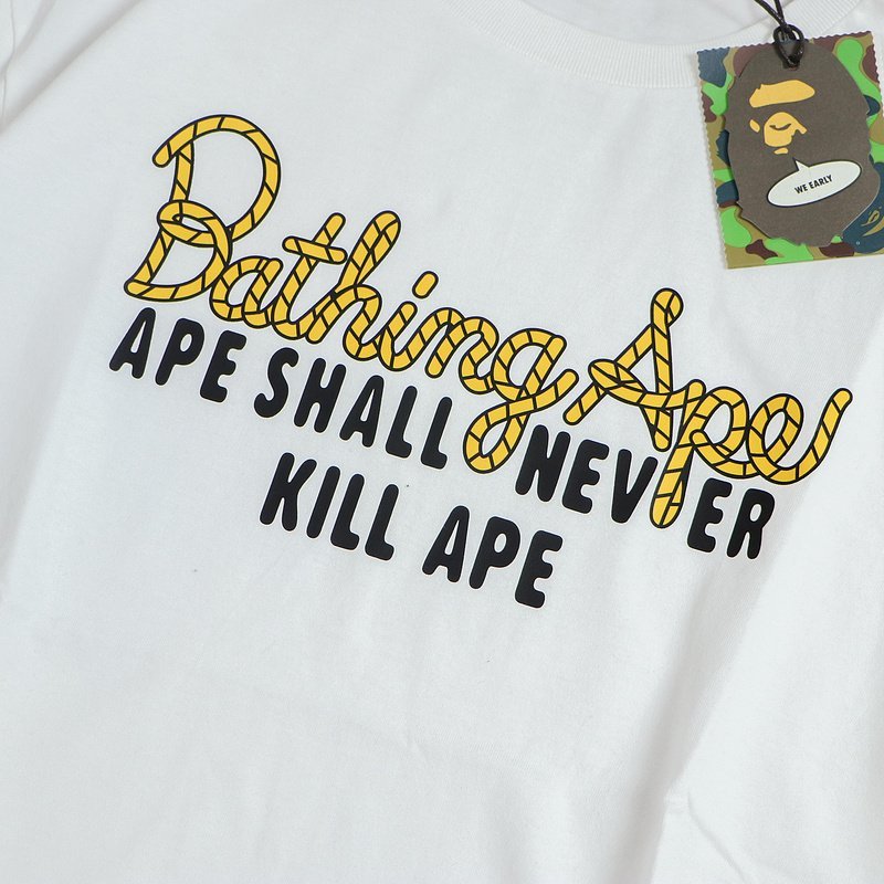 Футболка Bape Rope Logo "White" фото № 3