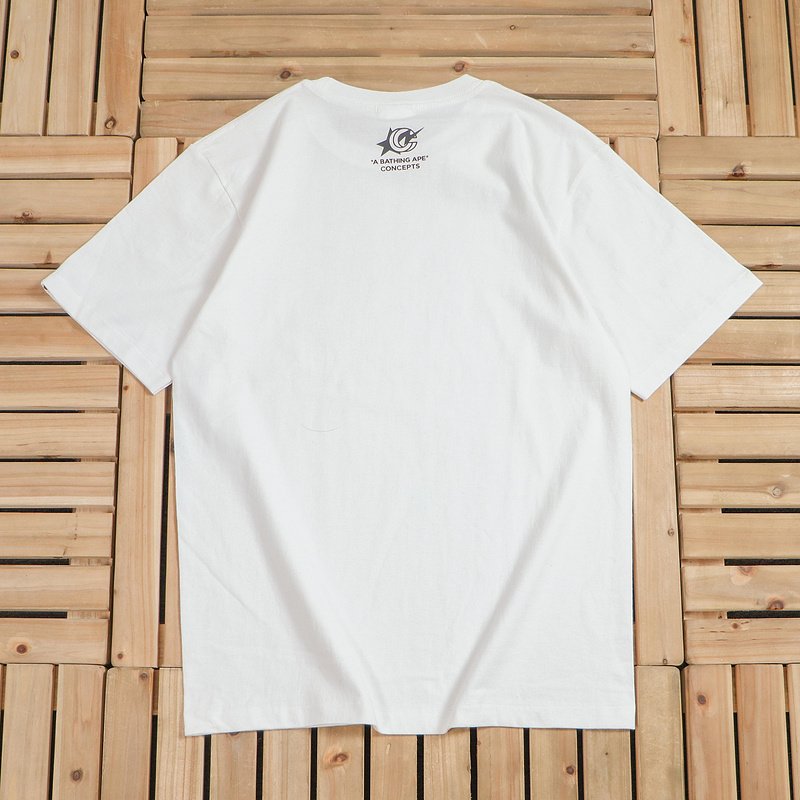 Футболка Bape Logo Inside Circle Of Stars "White" фото № 2