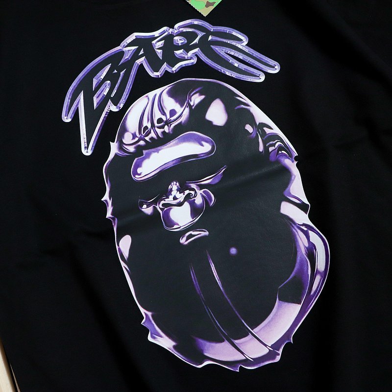 Футболка Bape Big Central Logo With Inscription "Black" фото № 3