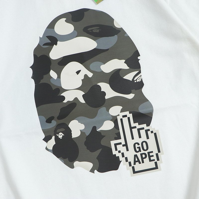 Футболка Bape Big Cursor On Logo "White" фото № 3