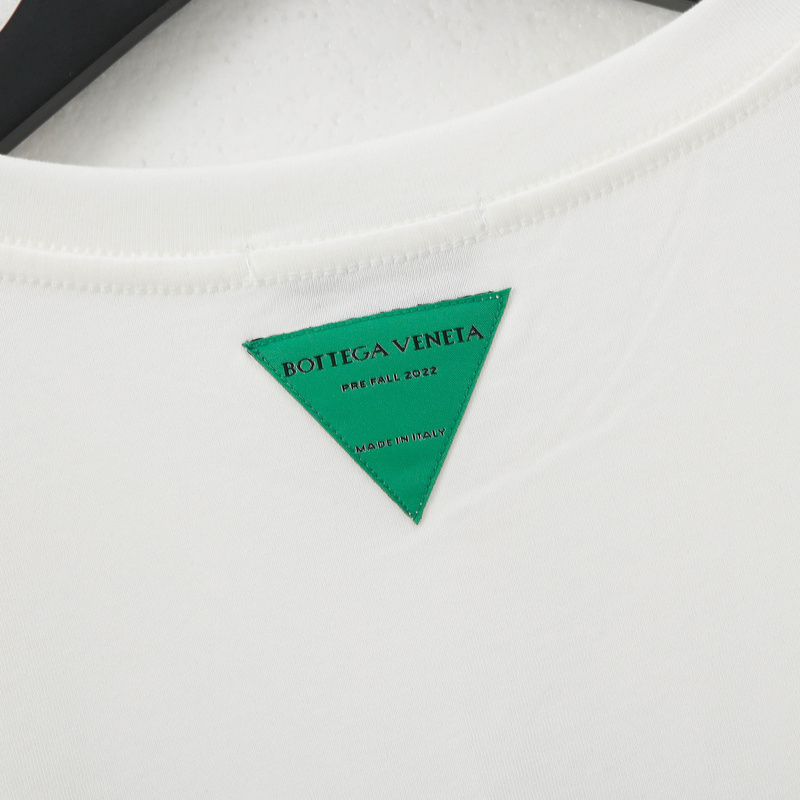 Футболка Bottega Veneta Crossed Out Word "White" фото № 3