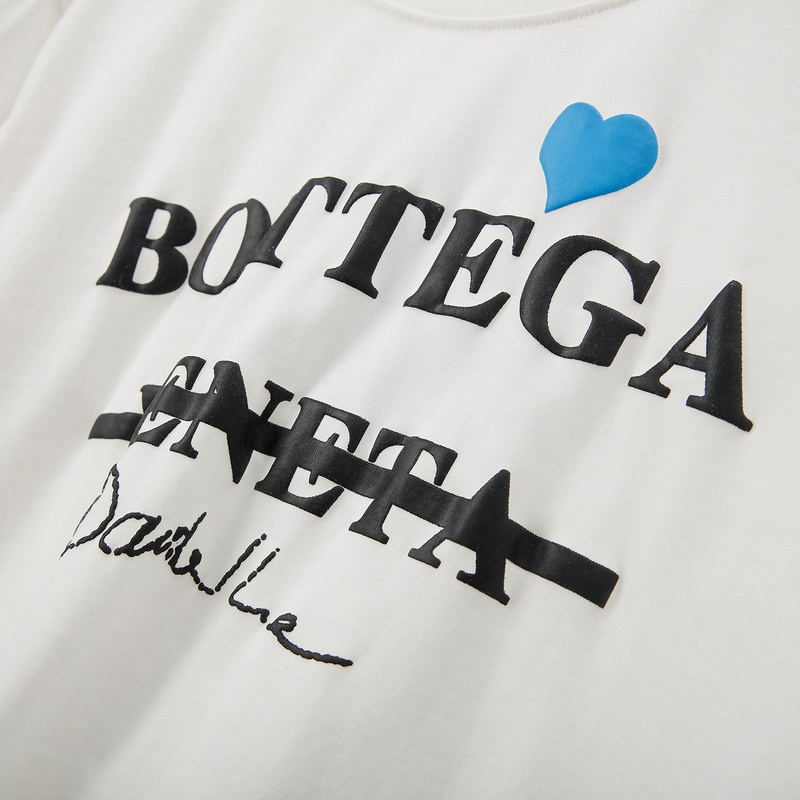 Футболка Bottega Veneta Crossed Out Word "White" фото № 4