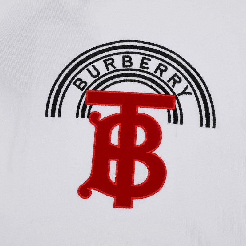 Футболка Burberry With An Arch And Brand Badge "White" фото № 3