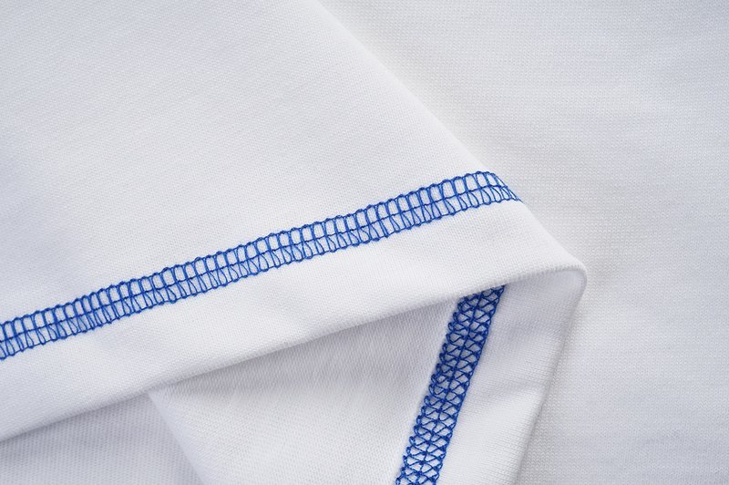 Футболка Burberry With Blue Edging "White" фото № 5