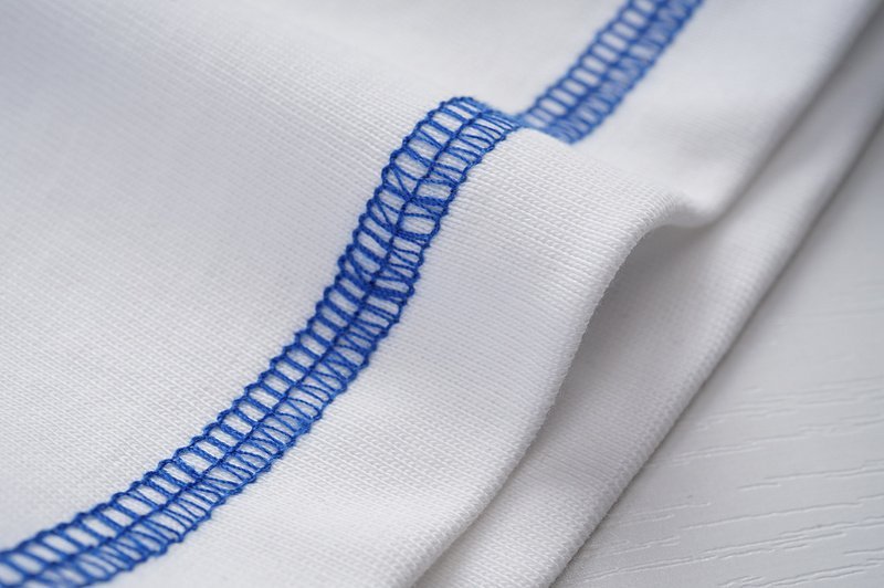 Футболка Burberry With Blue Edging "White" фото № 8