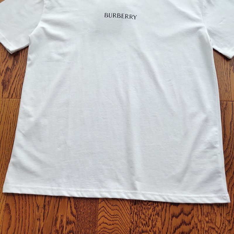Футболка Burberry Textual Logo "White" фото № 9