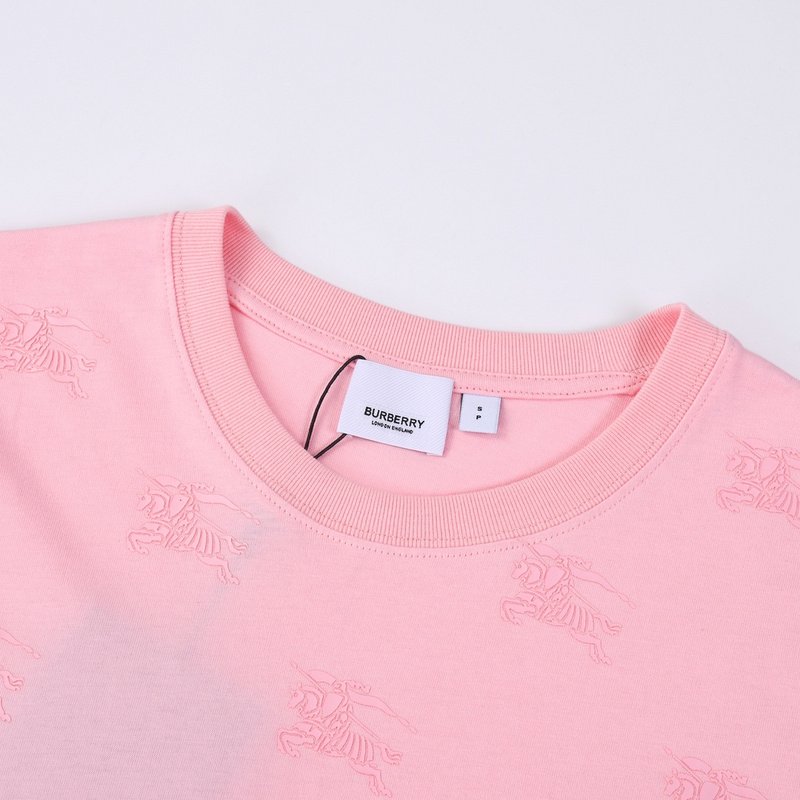 Футболка Burberry With Pink Logo - Cotton "Pink" фото № 3