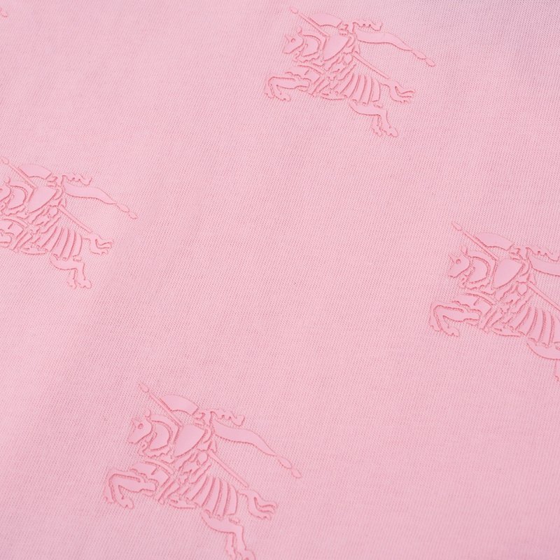 Футболка Burberry With Pink Logo - Cotton "Pink" фото № 4