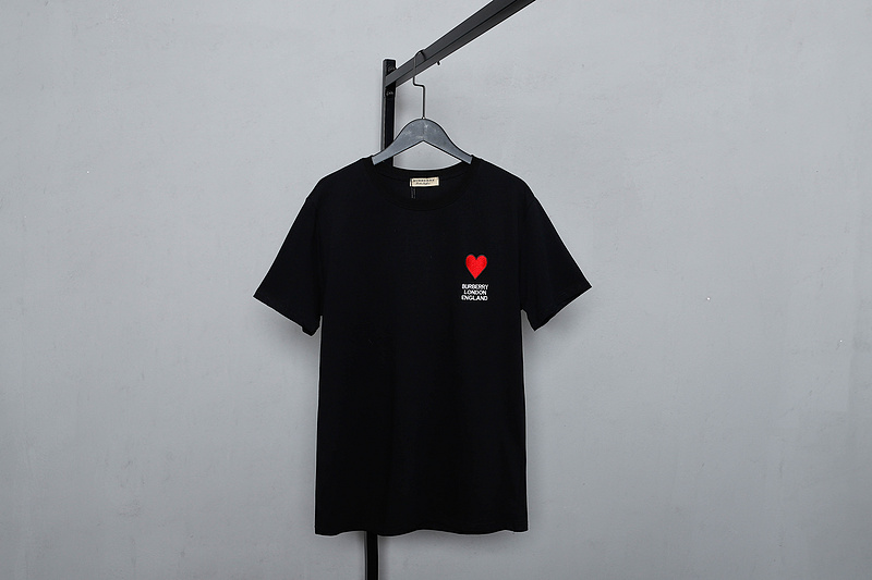 Футболка Burberry Heart Emblem "Black" фото № 2