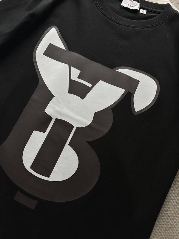 Футболка Burberry Logo With Ears "Black" фото № 4