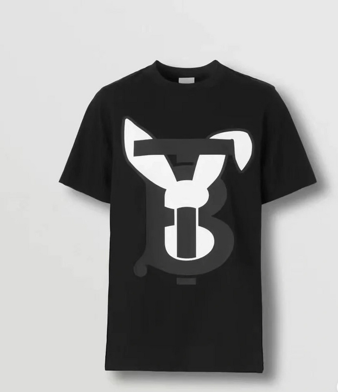 Футболка Burberry Logo With Ears "Black" фото № 2