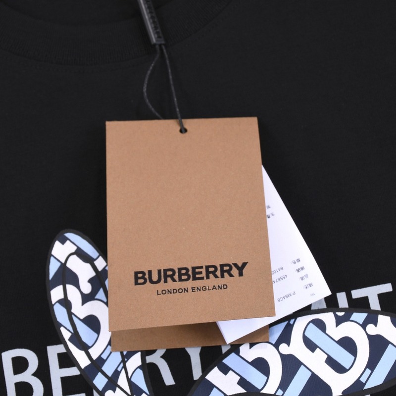 Футболка Burberry With Rabbit Silhouette "Black" фото № 2