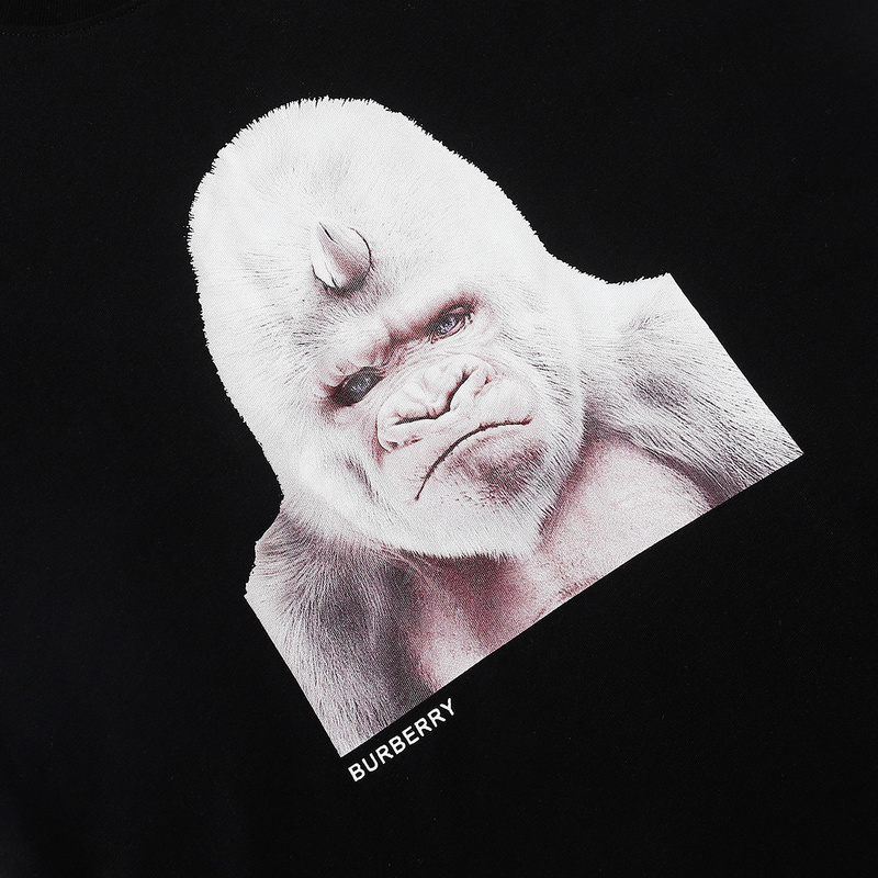 Футболка Burberry With Gorilla Print "Black" фото № 4