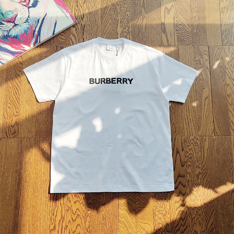 Футболка Burberry Base With Logo "White" фото № 2
