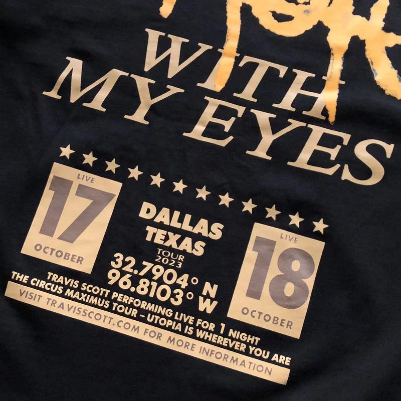 Футболка Cactus Jack Merch Sun Inside Circle "Black" фото № 7