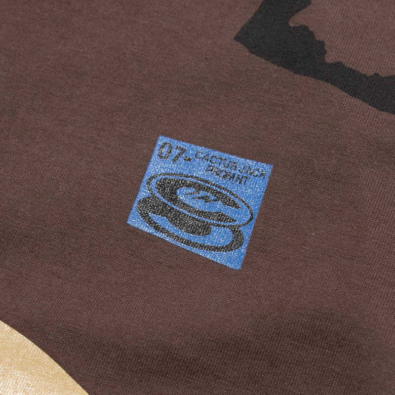 Футболка Cactus Jack Merch Lightning "Brown" фото № 8