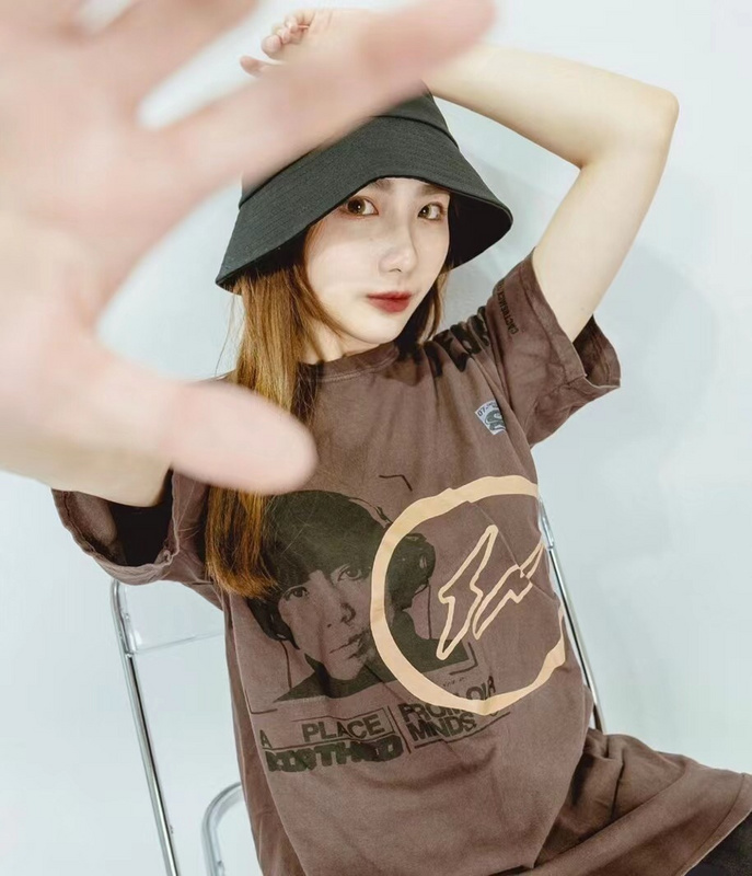 Футболка Cactus Jack Merch Lightning "Brown" фото № 2