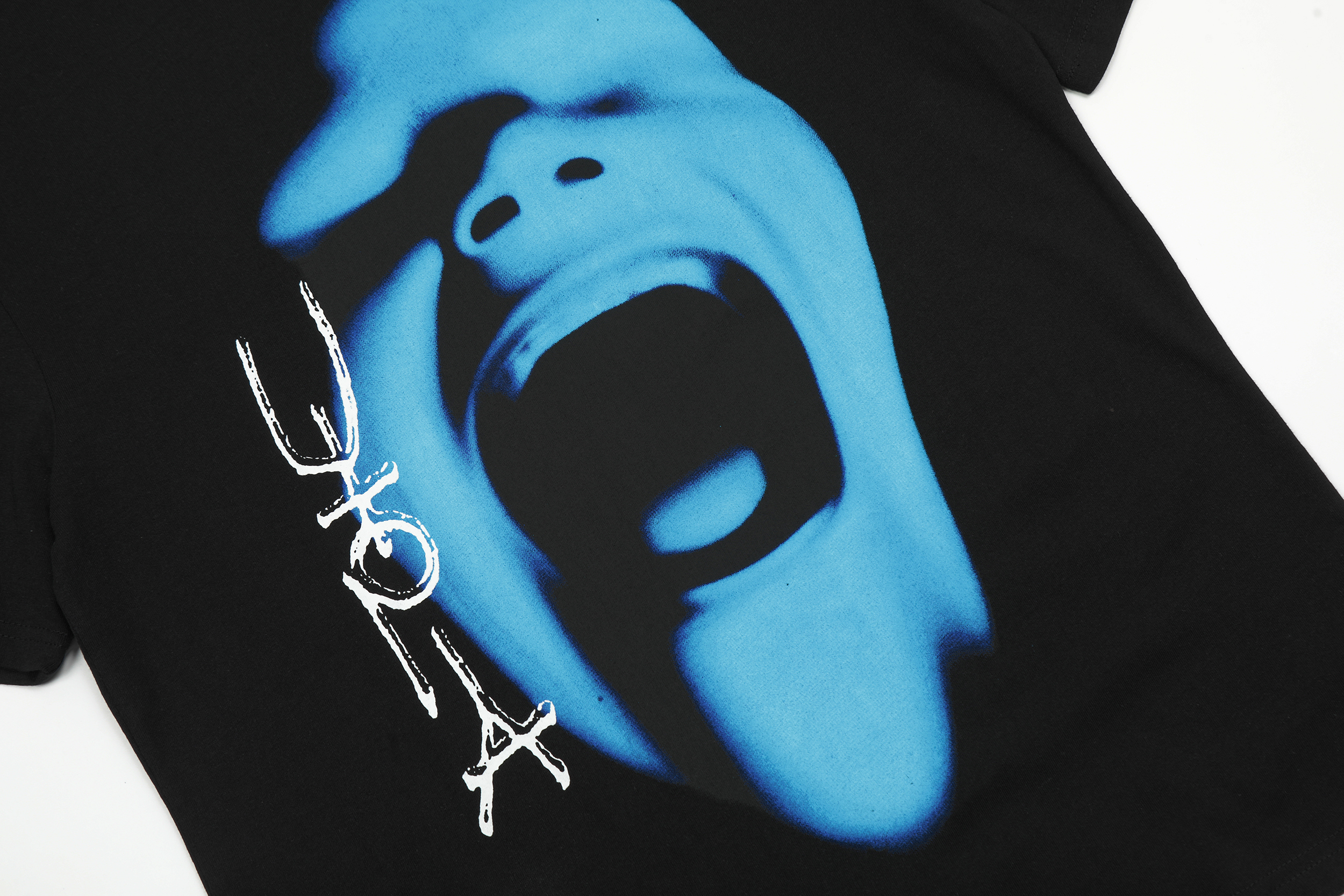 Футболка Cactus Jack Merch Utopia Blue Face Scream "Black" фото № 5