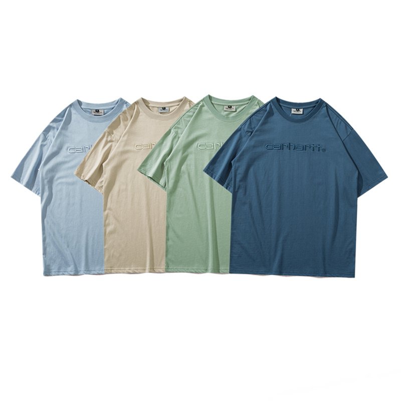 Футболка Carhartt Basic Style With Logo "Beige" фото № 3