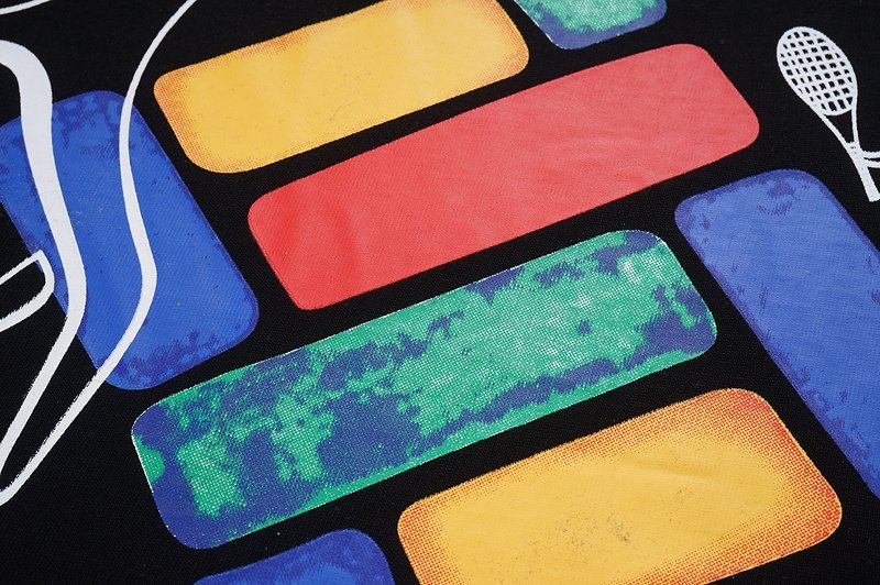 Футболка Casablanca Tennis - Color Print "Black" фото № 3