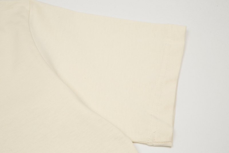 Футболка Celine With Text Logo In The Center "Cream" фото № 5