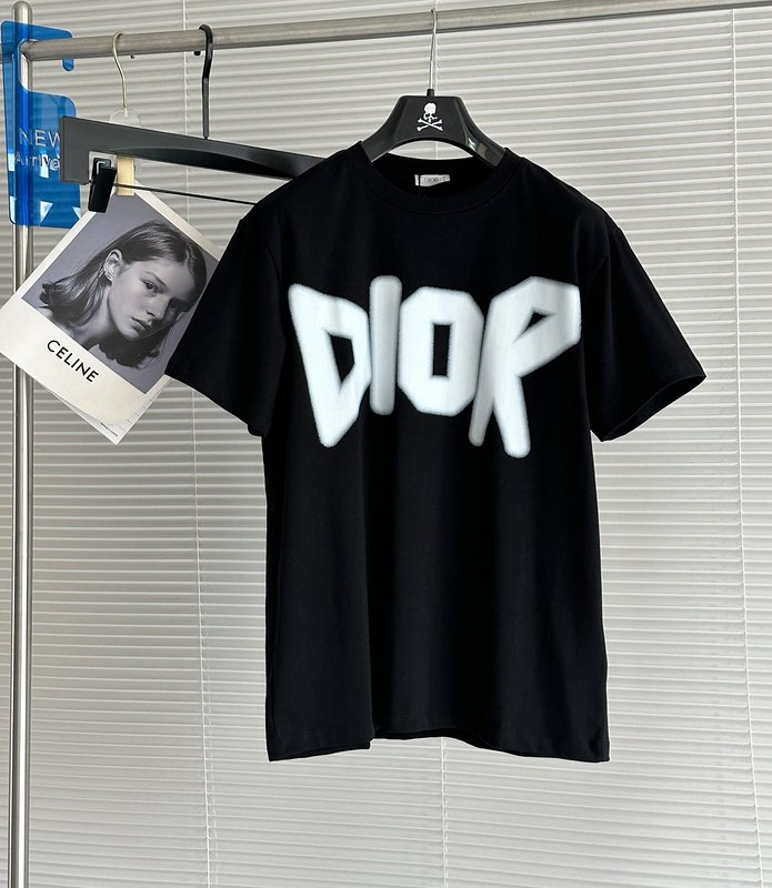 Футболка Christian Dior Big Logo "Black" фото № 3