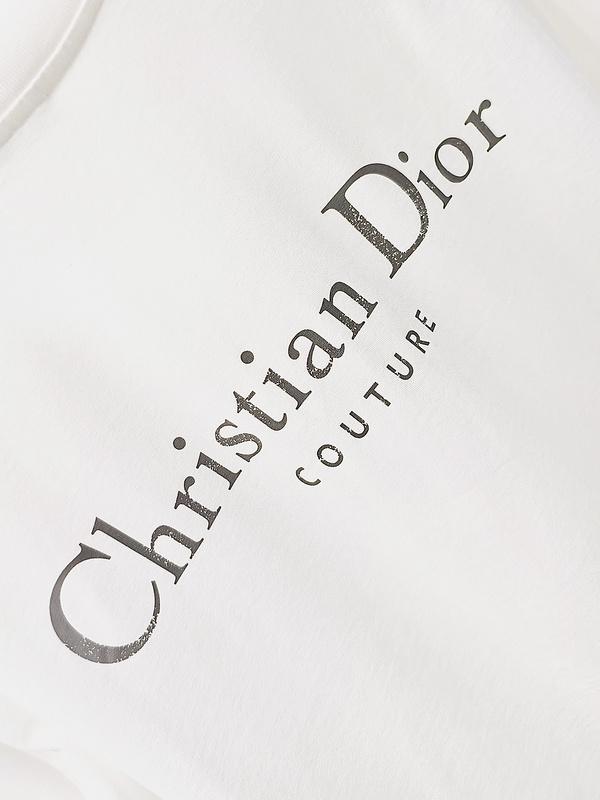 Футболка Christian Dior Frontside Logotype Couture "White" фото № 6