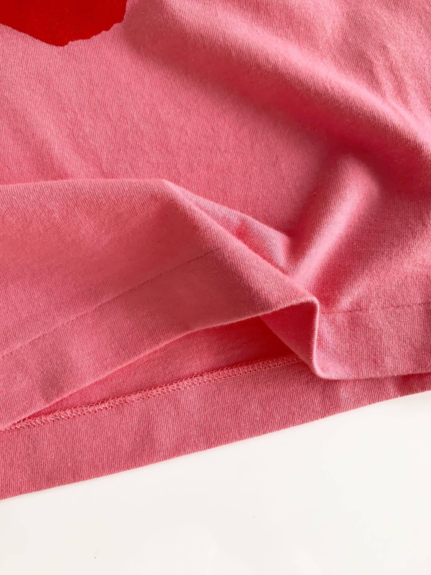 Футболка Comme des Garçons Play Red Heart Eyes "Pink" фото № 5