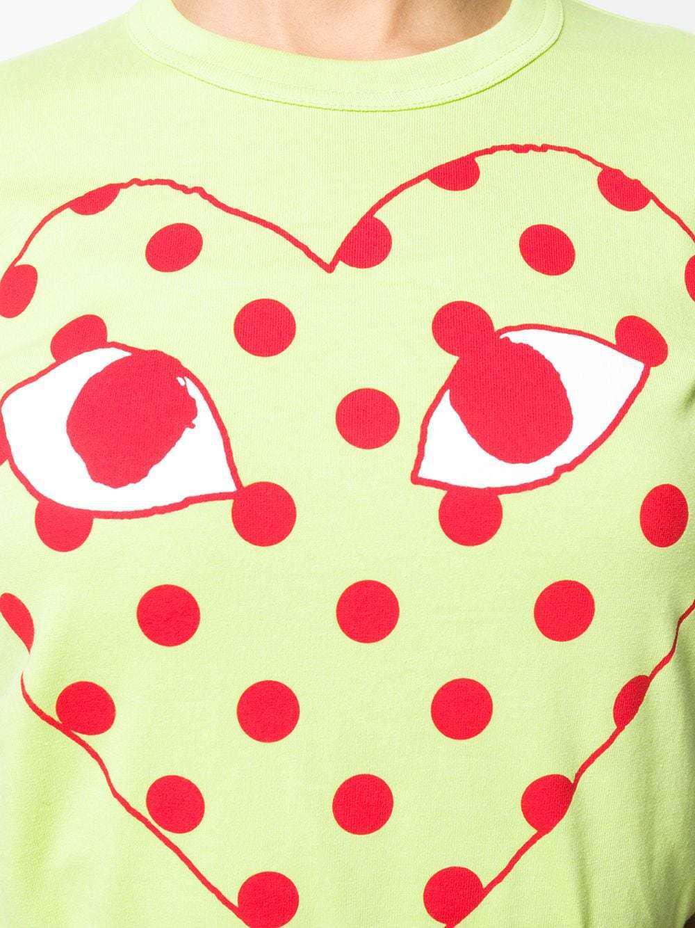 Футболка Comme des Garçons Play Minimalist Heart "Green" фото № 2