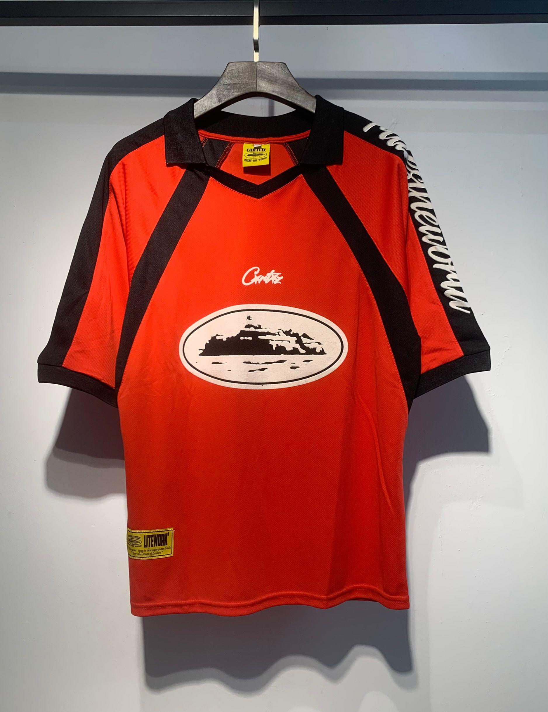 Футболка Corteiz Frontside Print Mountains RTW 18 "Orange" фото № 2