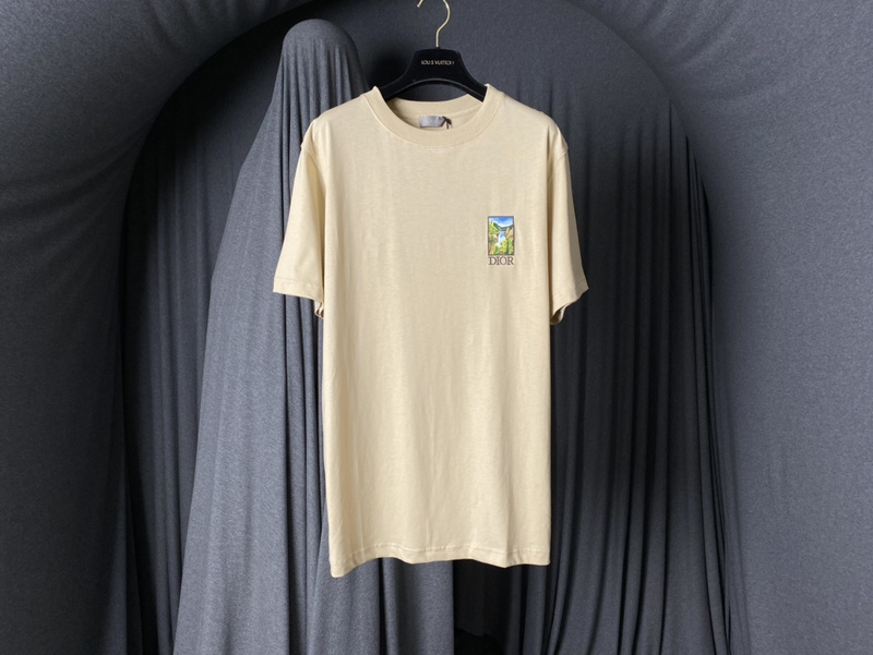 Футболка Dior Mount Zion Graphic "Beige" фото № 2