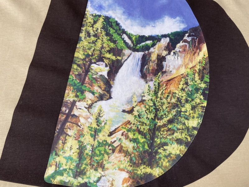 Футболка Dior Mount Zion Graphic "Beige" фото № 6