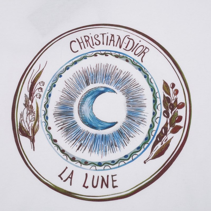 Футболка Dior La Lune "White" фото № 3