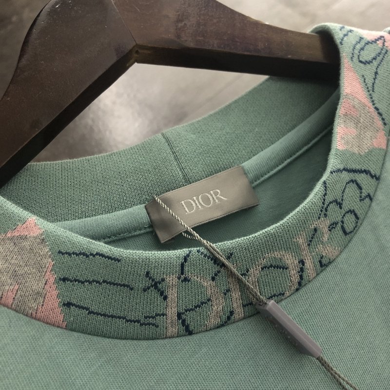 Футболка Dior With Designer Patch And Pocket "Mint" фото № 2