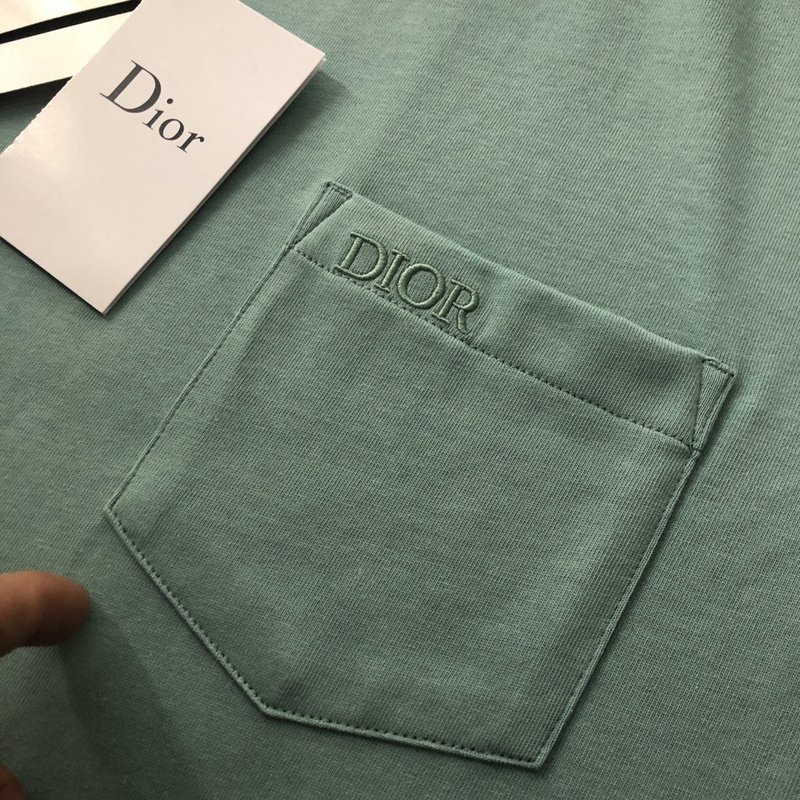 Футболка Dior With Designer Patch And Pocket "Mint" фото № 6