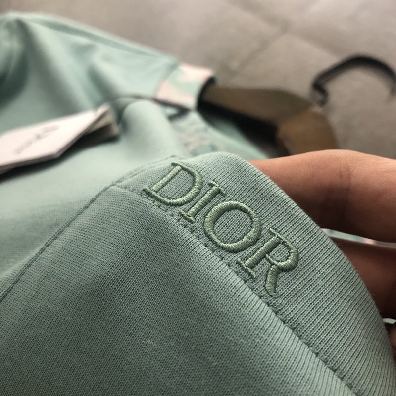 Футболка Dior With Designer Patch And Pocket "Mint" фото № 9