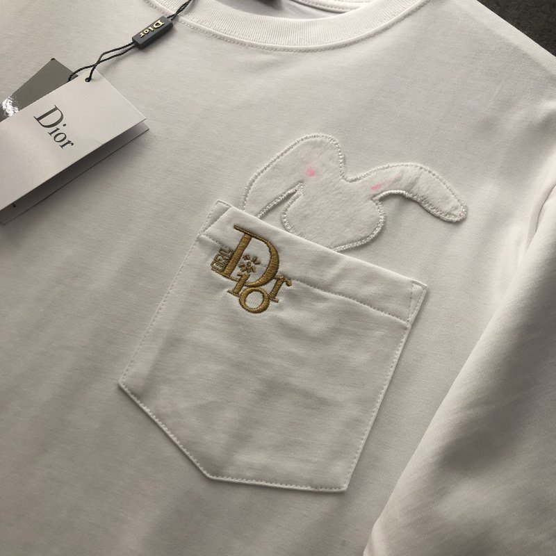 Футболка Dior Logo And Soft Patch "White" фото № 5